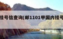 国内挂号信查询(邮1101甲国内挂号信查询)