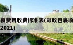 邮政包裹费用收费标准表(邮政包裹收费标准价格表2021)