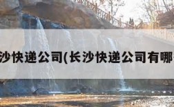 长沙快递公司(长沙快递公司有哪些)