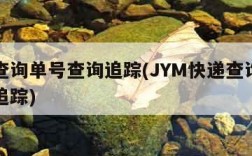 快递查询单号查询追踪(JYM快递查询单号查询追踪)