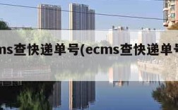 ecms查快递单号(ecms查快递单号查询)