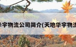 天地华宇物流公司简介(天地华宇物流总部)