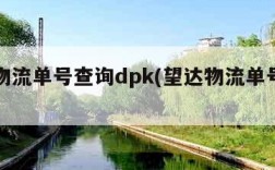 德邦物流单号查询dpk(望达物流单号查询)