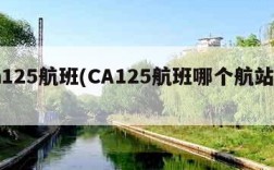 ca125航班(CA125航班哪个航站楼)