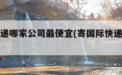 国际快递哪家公司最便宜(寄国际快递哪家最便宜)