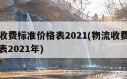 物流收费标准价格表2021(物流收费标准价格表2021年)