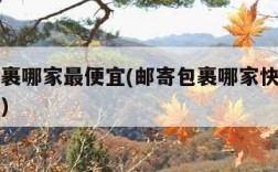 邮寄包裹哪家最便宜(邮寄包裹哪家快递公司最划算)