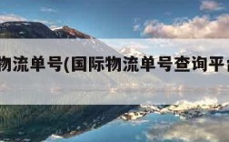 国际物流单号(国际物流单号查询平台t17)