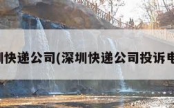 深圳快递公司(深圳快递公司投诉电话)